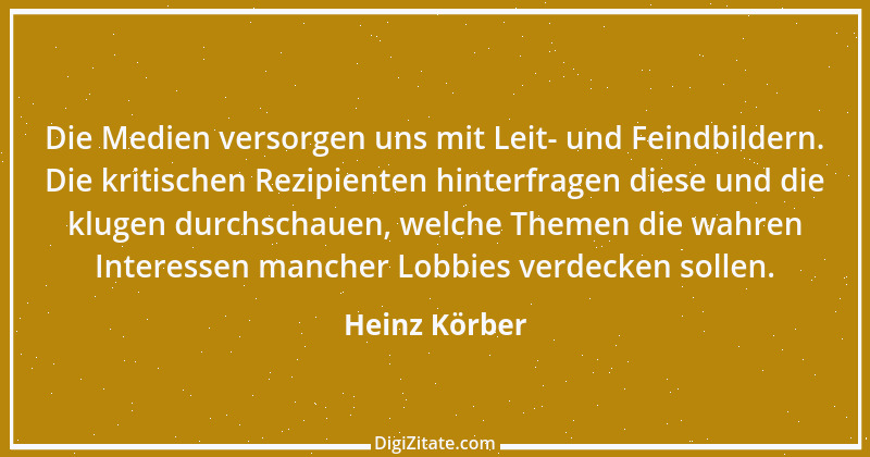 Zitat von Heinz Körber 70