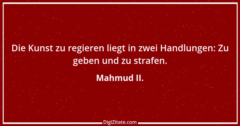 Zitat von Mahmud II. 1