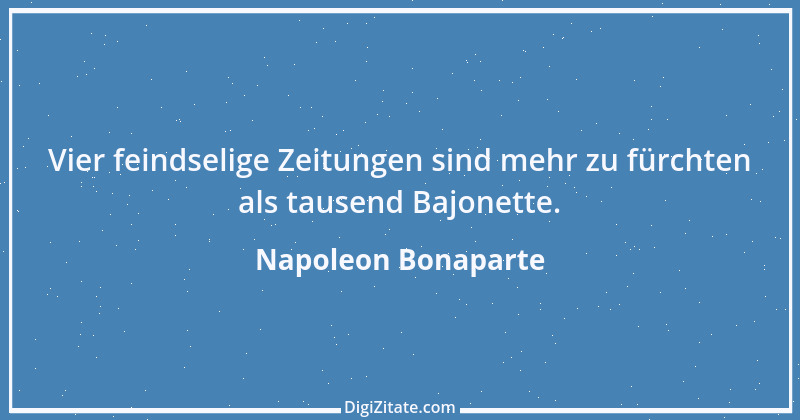 Zitat von Napoleon Bonaparte 52