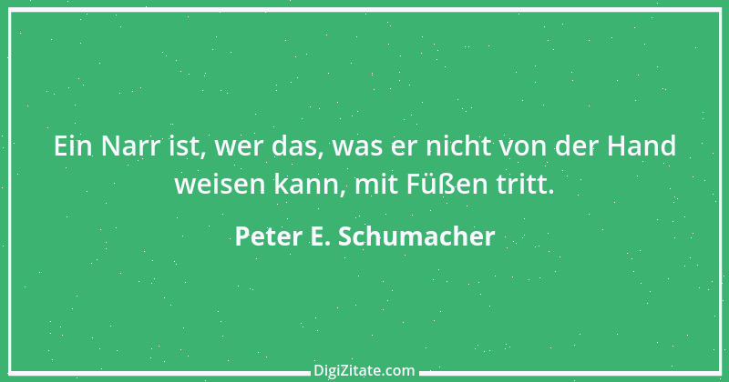 Zitat von Peter E. Schumacher 508