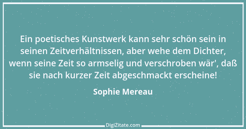 Zitat von Sophie Mereau 25