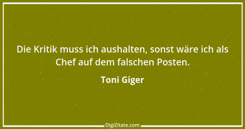 Zitat von Toni Giger 1