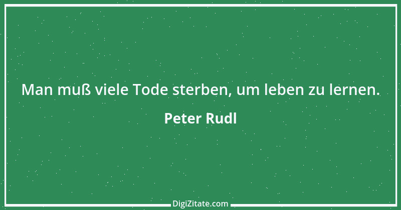 Zitat von Peter Rudl 978