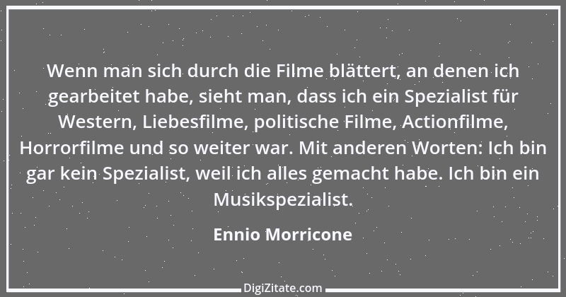 Zitat von Ennio Morricone 3