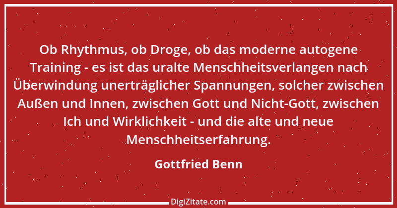 Zitat von Gottfried Benn 9