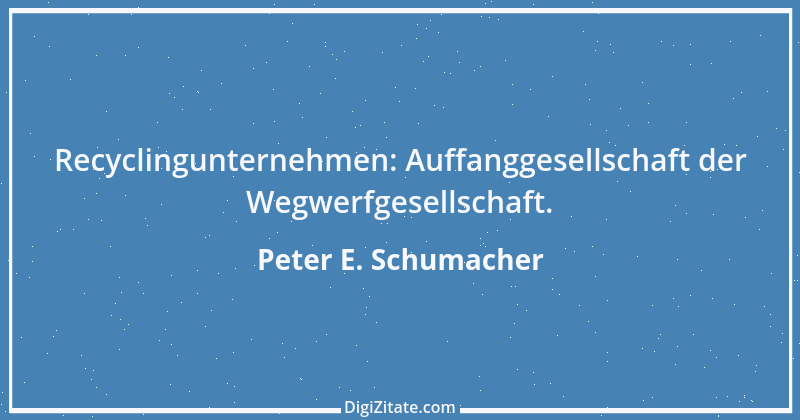 Zitat von Peter E. Schumacher 629