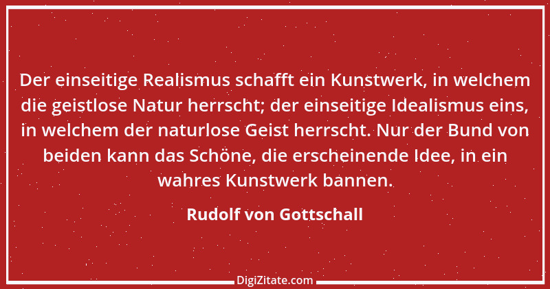 Zitat von Rudolf von Gottschall 2