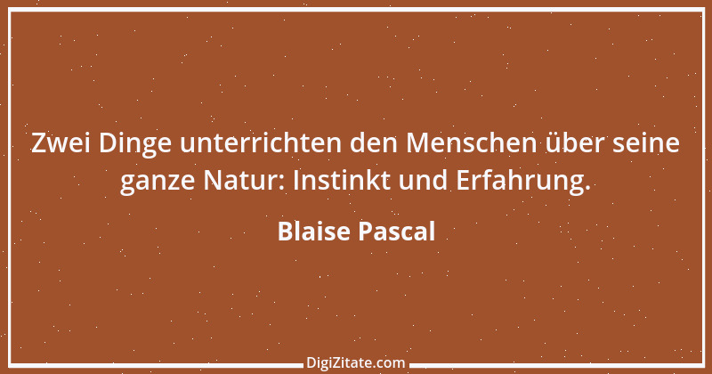 Zitat von Blaise Pascal 239