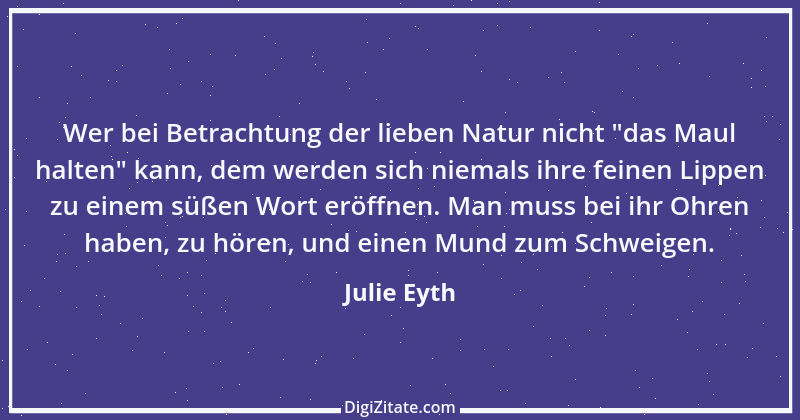 Zitat von Julie Eyth 24