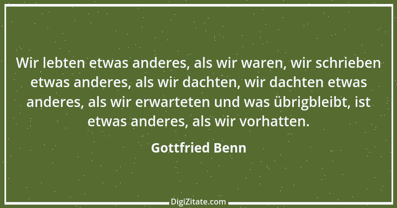 Zitat von Gottfried Benn 11