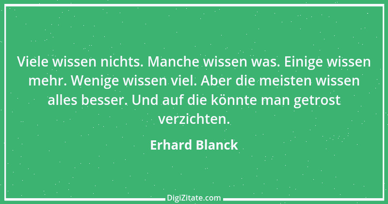 Zitat von Erhard Blanck 263