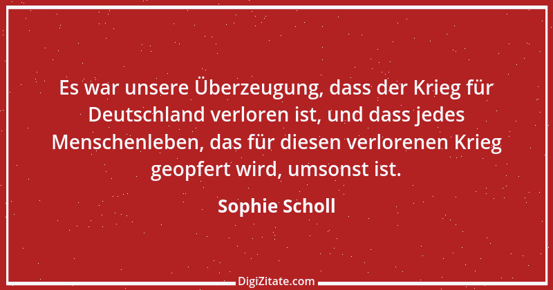 Zitat von Sophie Scholl 5