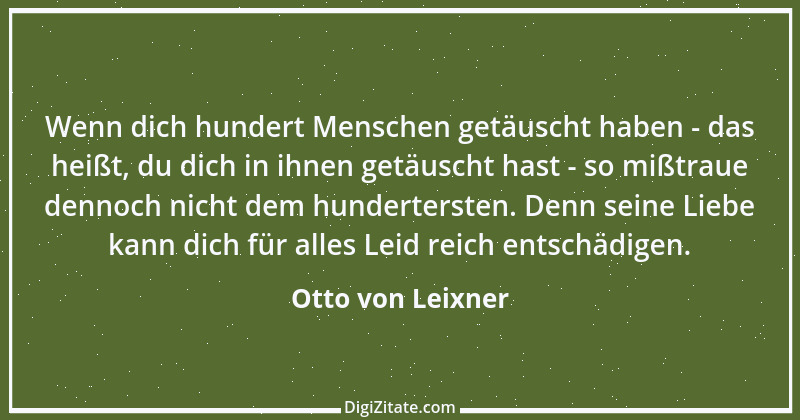 Zitat von Otto von Leixner 8