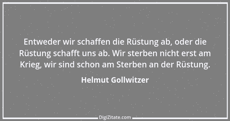 Zitat von Helmut Gollwitzer 1