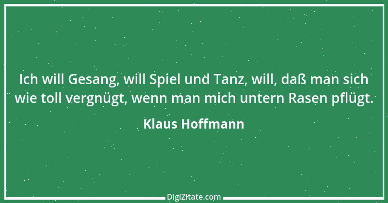 Zitat von Klaus Hoffmann 1