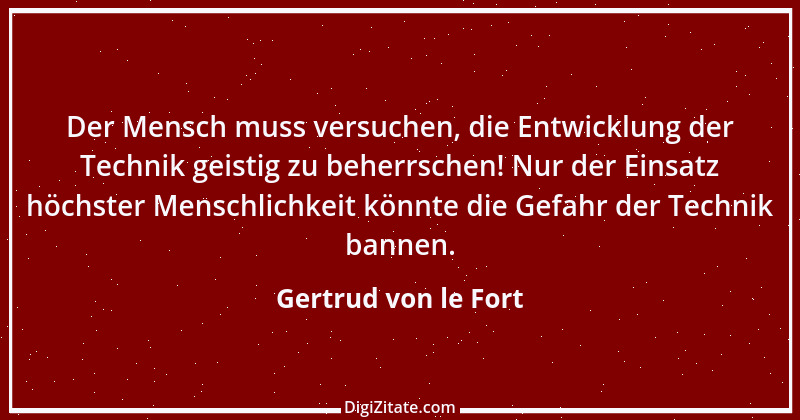 Zitat von Gertrud von le Fort 39