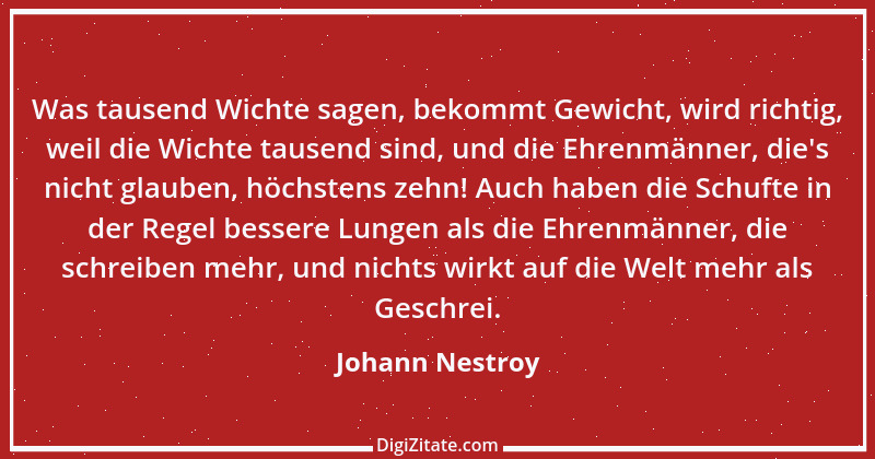 Zitat von Johann Nestroy 359