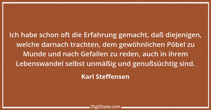 Zitat von Karl Steffensen 2