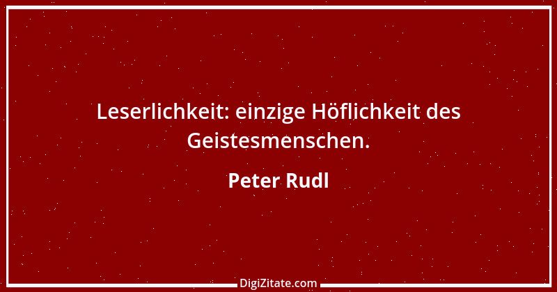 Zitat von Peter Rudl 985