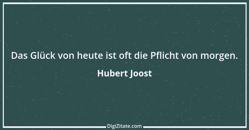 Zitat von Hubert Joost 266