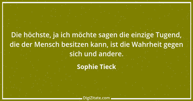 Zitat von Sophie Tieck 2