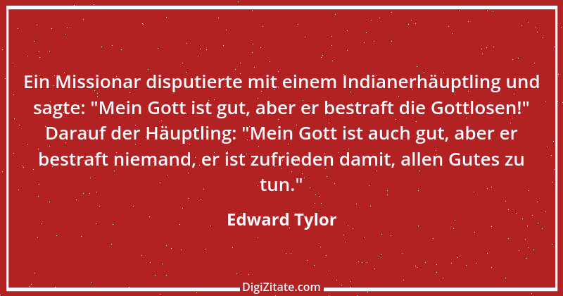 Zitat von Edward Tylor 1