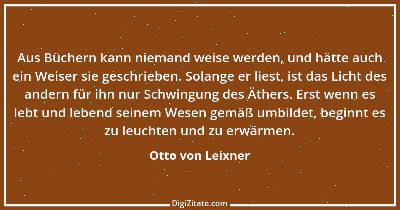 Zitat von Otto von Leixner 13