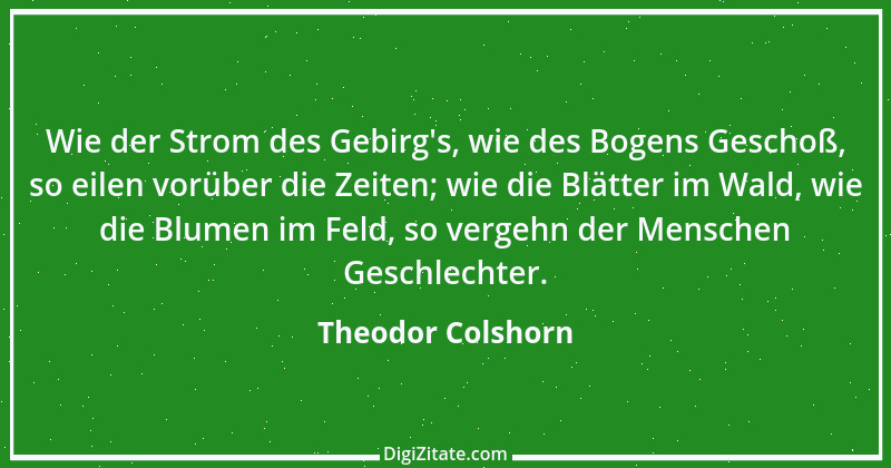 Zitat von Theodor Colshorn 1