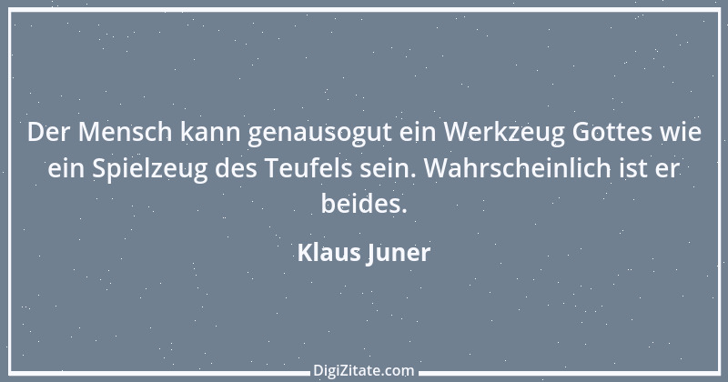 Zitat von Klaus Juner 1