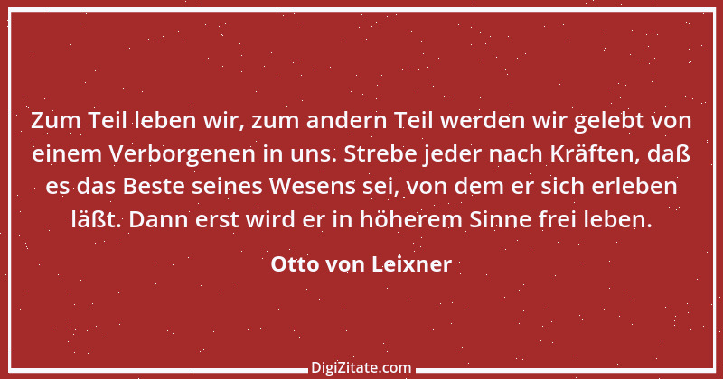 Zitat von Otto von Leixner 14