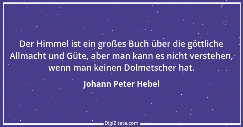 Zitat von Johann Peter Hebel 36