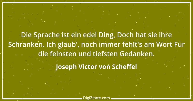 Zitat von Joseph Victor von Scheffel 19