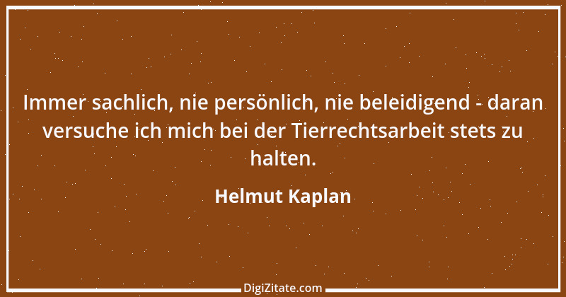 Zitat von Helmut Kaplan 1