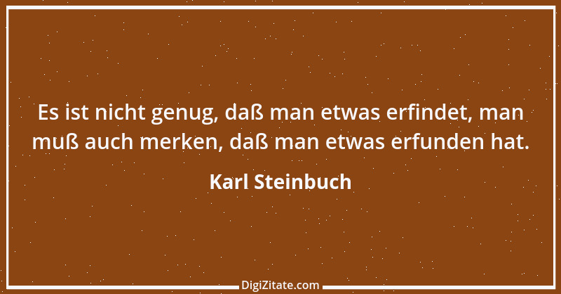 Zitat von Karl Steinbuch 2