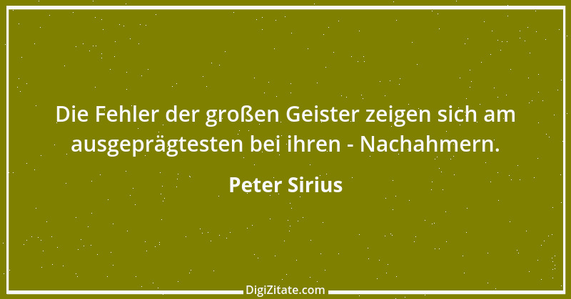 Zitat von Peter Sirius 116