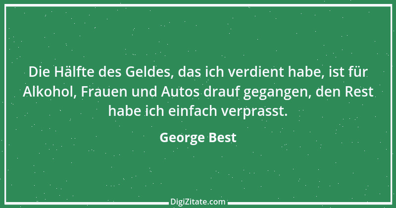 Zitat von George Best 6