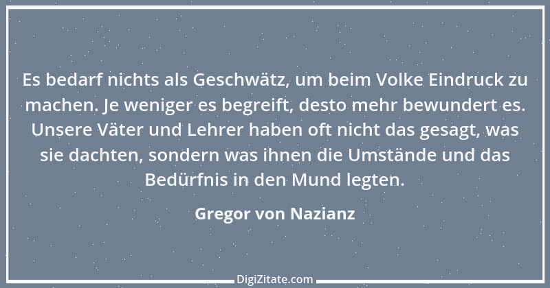 Zitat von Gregor von Nazianz 3