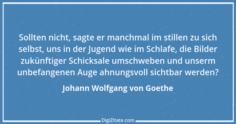 Zitat von Johann Wolfgang von Goethe 2718