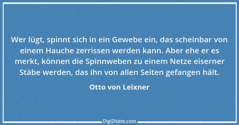 Zitat von Otto von Leixner 17