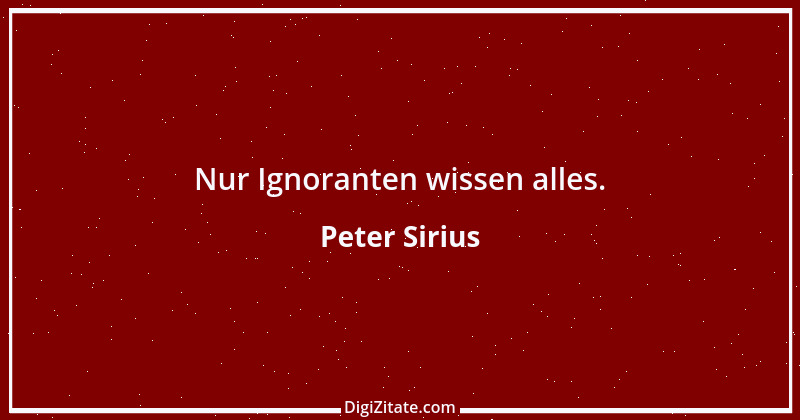 Zitat von Peter Sirius 118