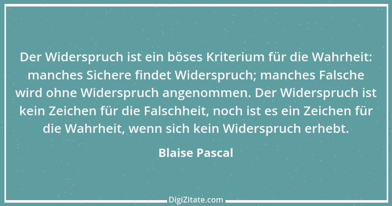 Zitat von Blaise Pascal 252