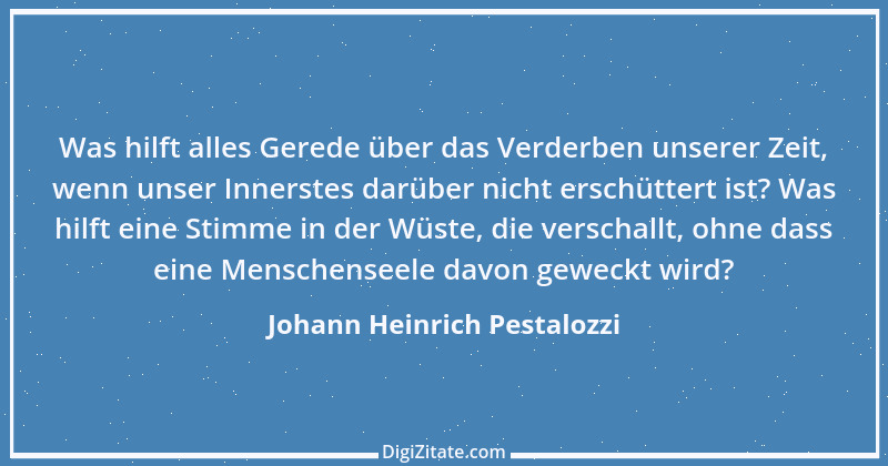 Zitat von Johann Heinrich Pestalozzi 190