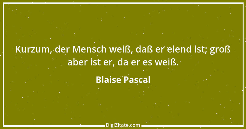 Zitat von Blaise Pascal 253