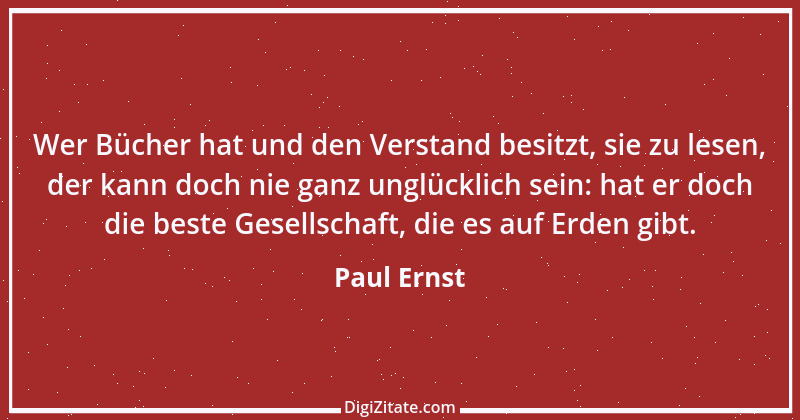 Zitat von Paul Ernst 137