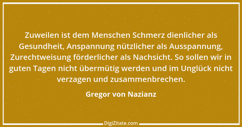 Zitat von Gregor von Nazianz 6