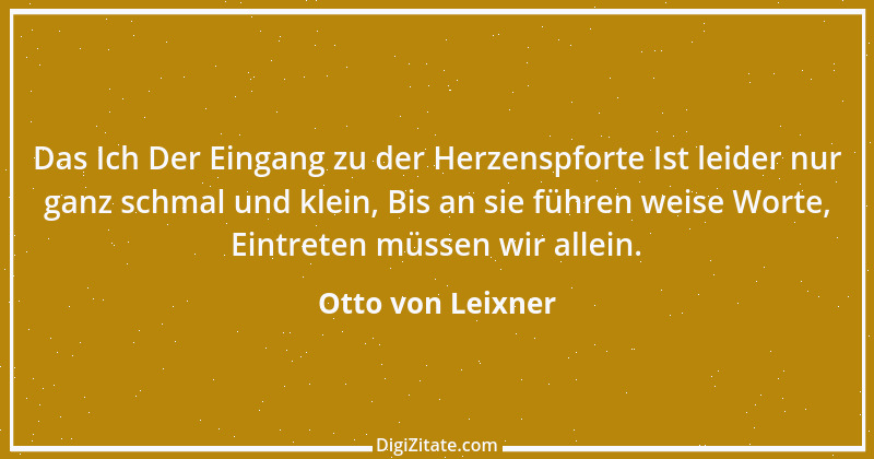 Zitat von Otto von Leixner 21