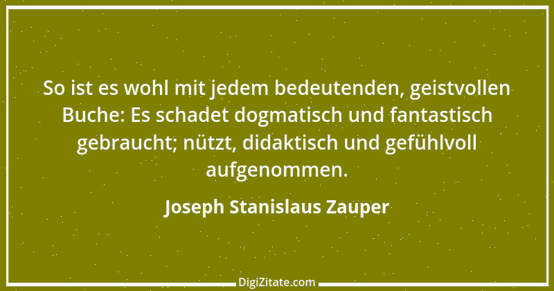 Zitat von Joseph Stanislaus Zauper 46