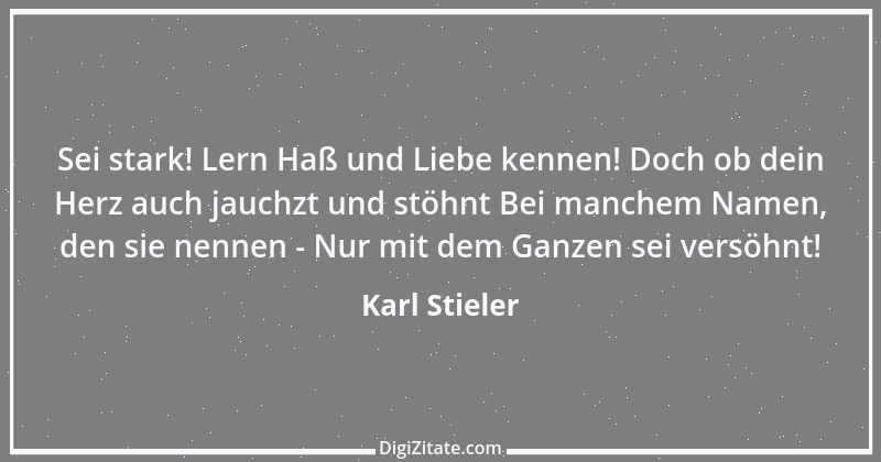 Zitat von Karl Stieler 1