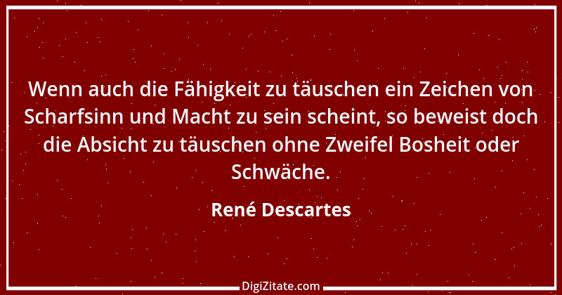 Zitat von René Descartes 17