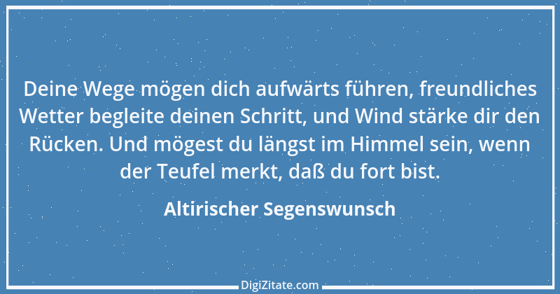 Zitat von Altirischer Segenswunsch 56